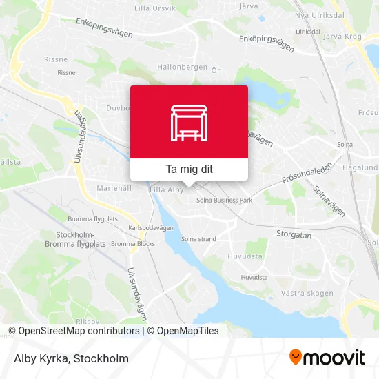 Alby Kyrka karta