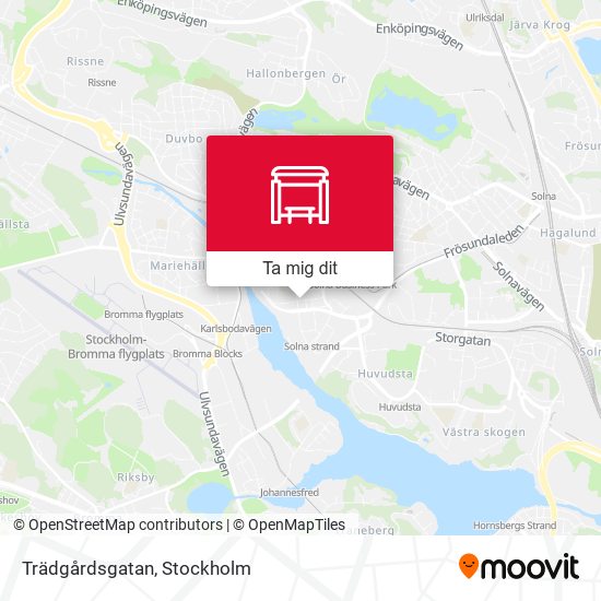 Trädgårdsgatan karta