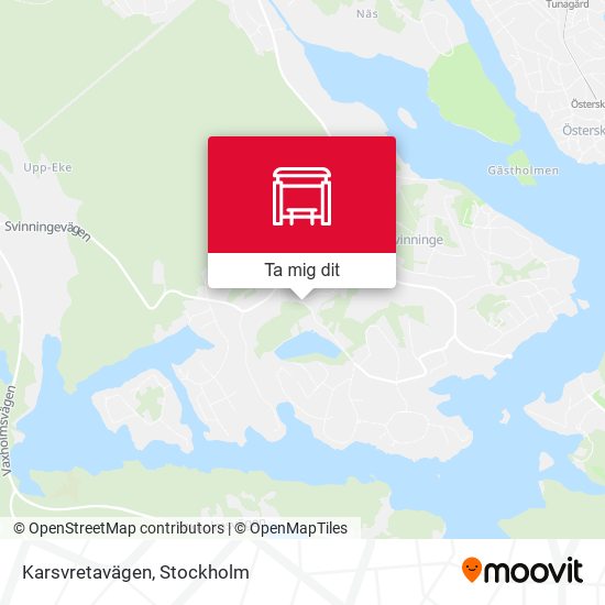 Karsvretavägen karta
