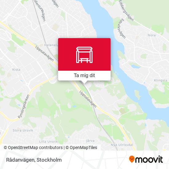 Rådanvägen karta