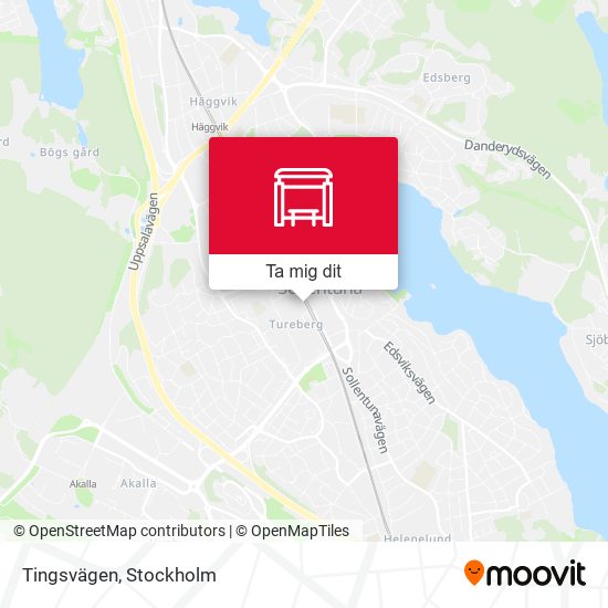 Tingsvägen karta