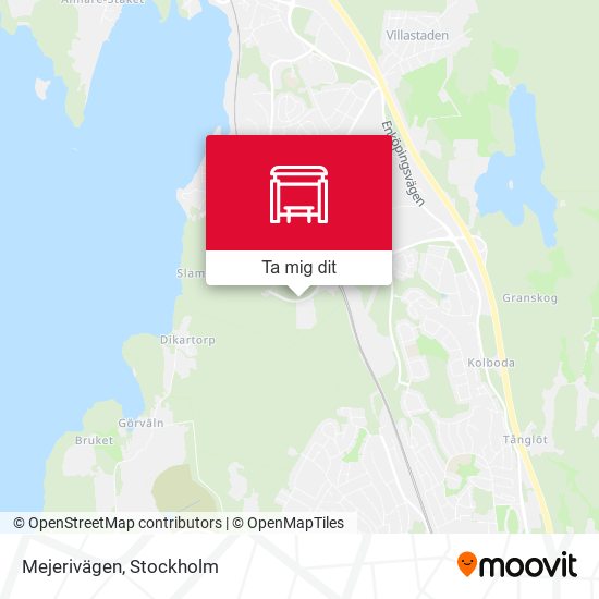 Mejerivägen karta