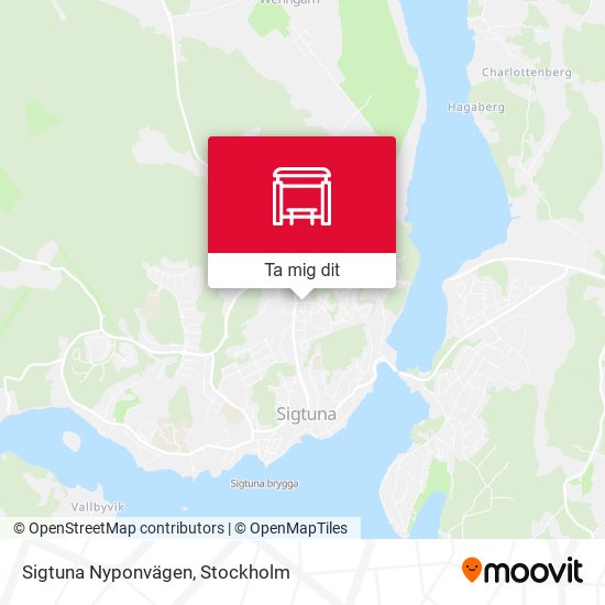 Sigtuna Nyponvägen karta