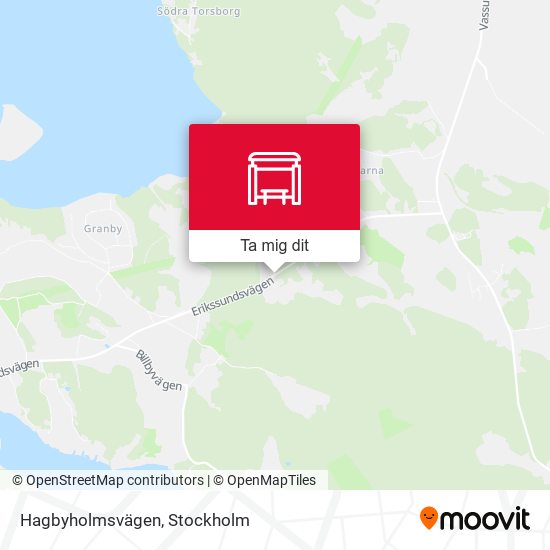 Hagbyholmsvägen karta