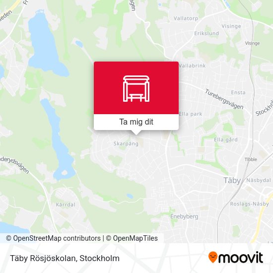 Täby Rösjöskolan karta