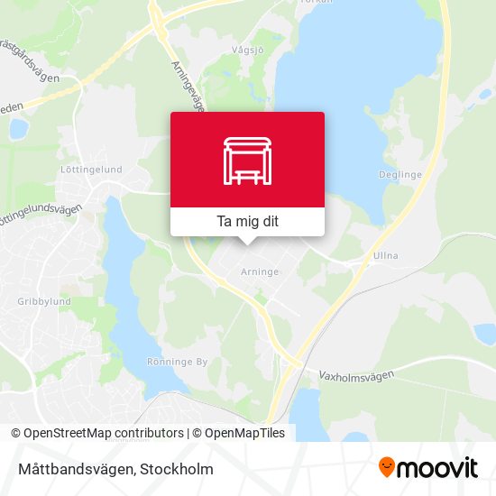 Måttbandsvägen karta