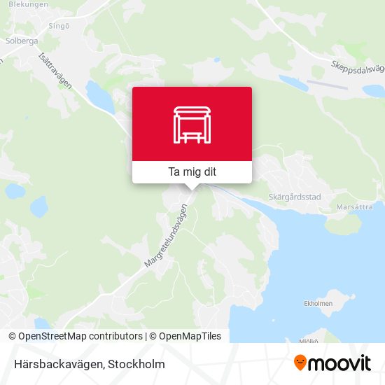 Härsbackavägen karta