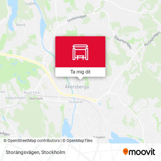 Storängsvägen karta