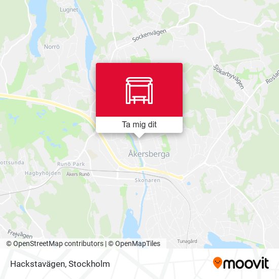 Hackstavägen karta