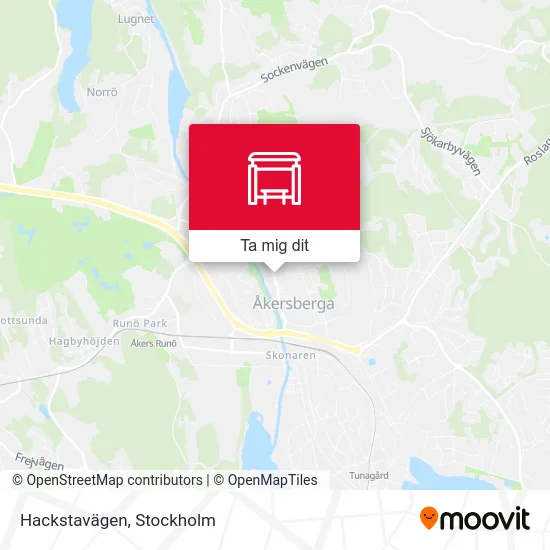 Hackstavägen karta