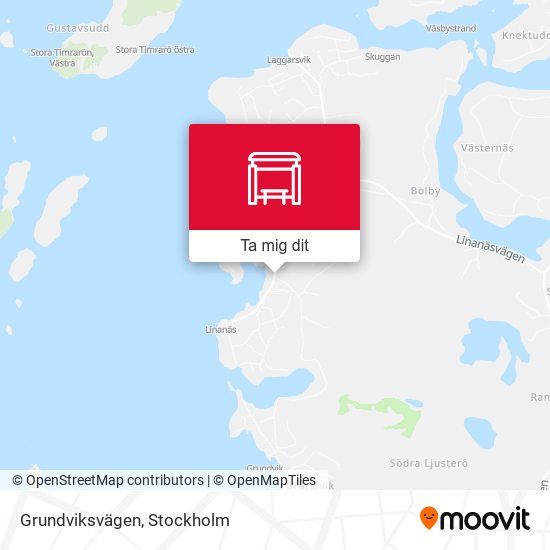 Grundviksvägen karta