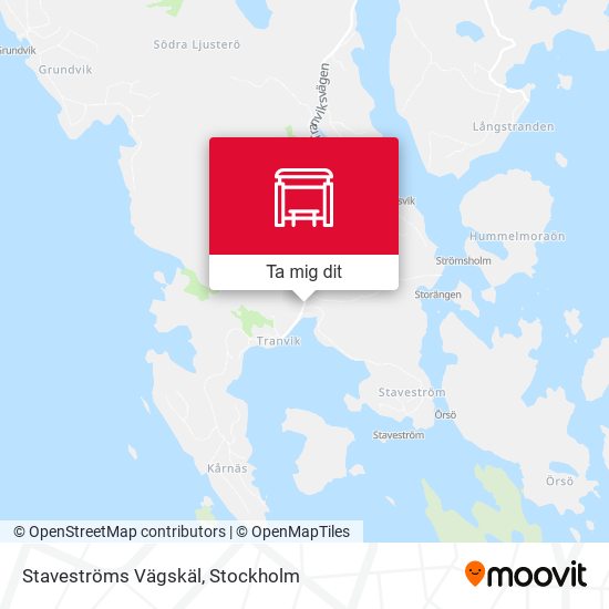 Staveströms Vägskäl karta