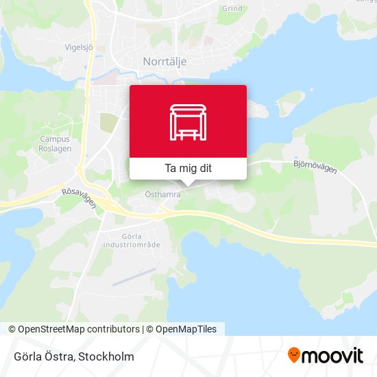 Görla Östra karta