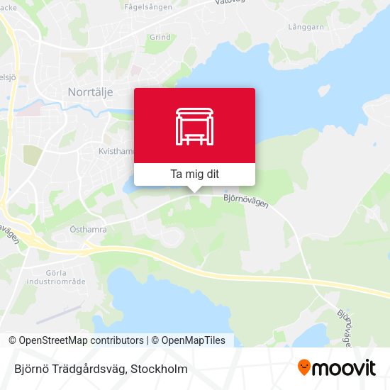 Björnö Trädgårdsväg karta