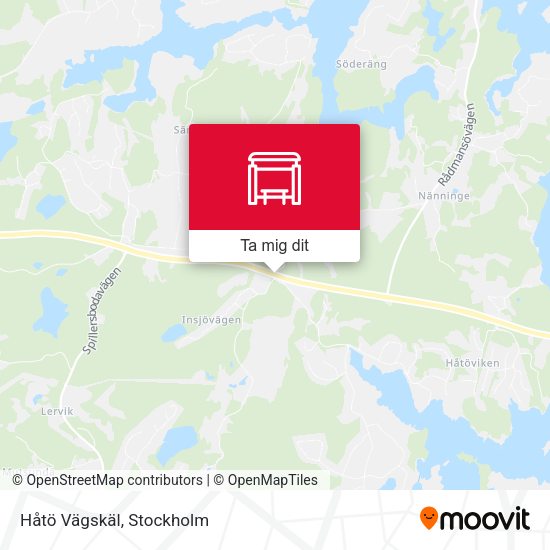 Håtö Vägskäl karta