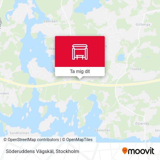 Söderuddens Vägskäl karta