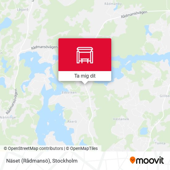 Näset (Rådmansö) karta