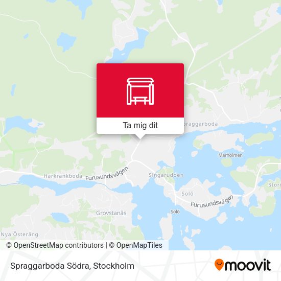 Spraggarboda Södra karta