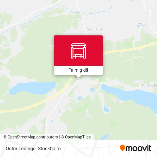 Östra Ledinge karta