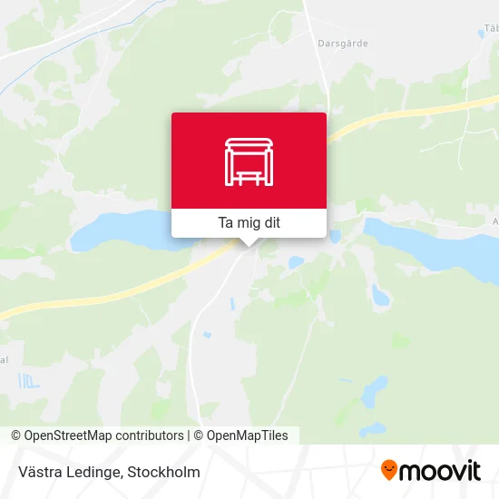 Västra Ledinge karta