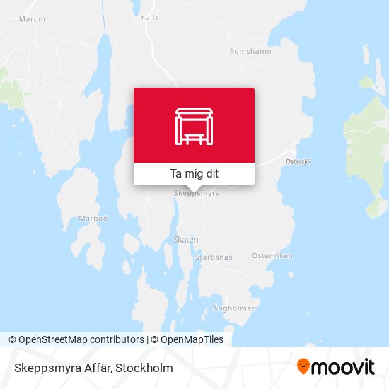 Skeppsmyra Affär karta