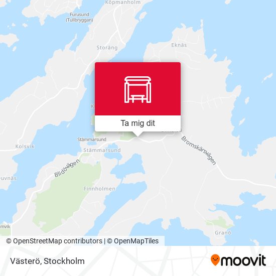 Västerö karta