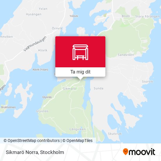 Sikmarö Norra karta