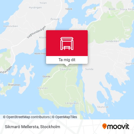 Sikmarö Mellersta karta