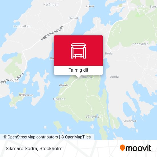 Sikmarö Södra karta