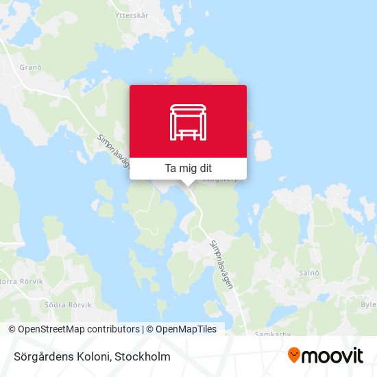 Sörgårdens Koloni karta