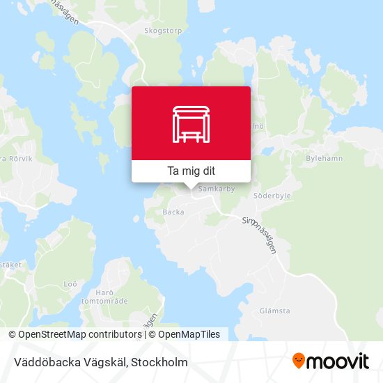 Väddöbacka Vägskäl karta