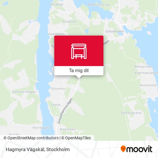 Hagmyra Vägskäl karta