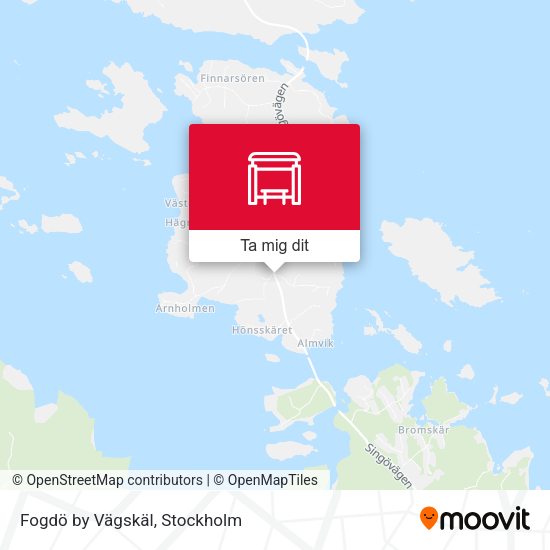 Fogdö by Vägskäl karta