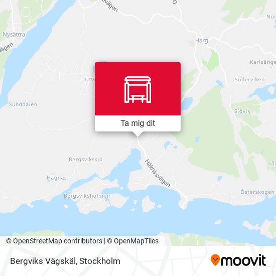 Bergviks Vägskäl karta