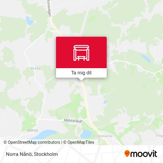 Norra Nånö karta
