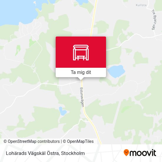 Lohärads Vägskäl Östra karta