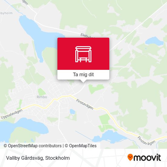 Vallby Gårdsväg karta