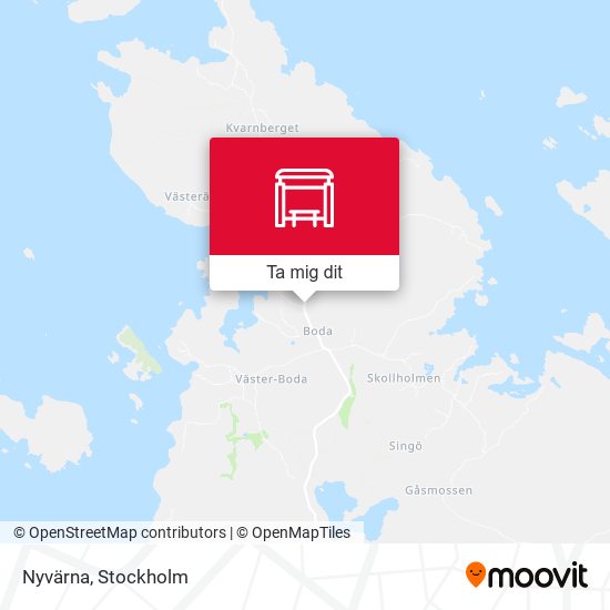 Nyvärna karta