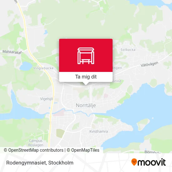 Rodengymnasiet karta