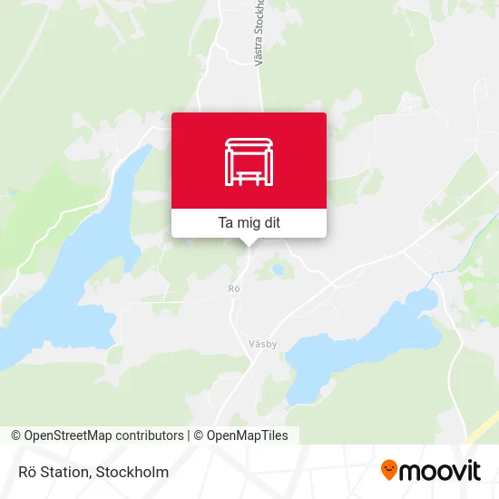 Rö Station karta