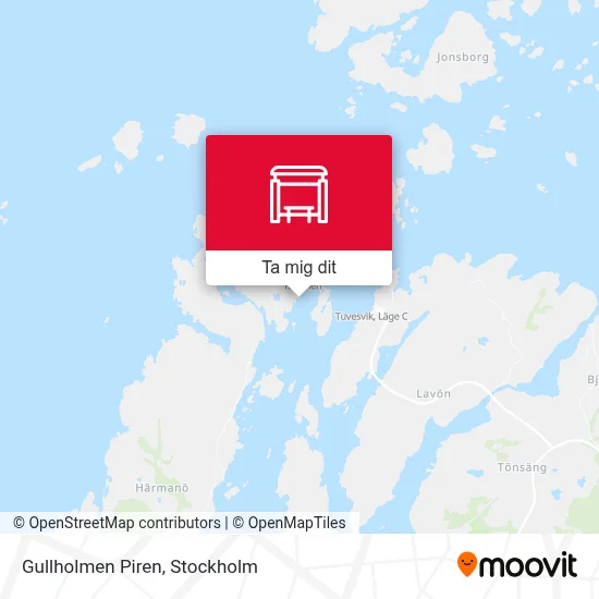 Gullholmen Piren karta