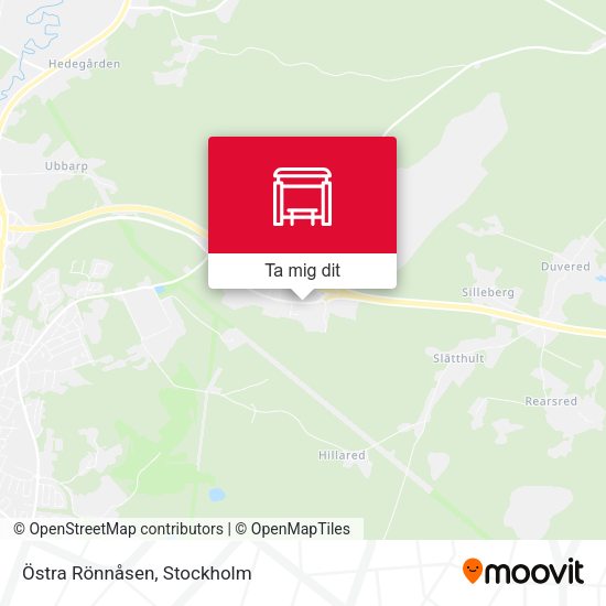 Östra Rönnåsen karta