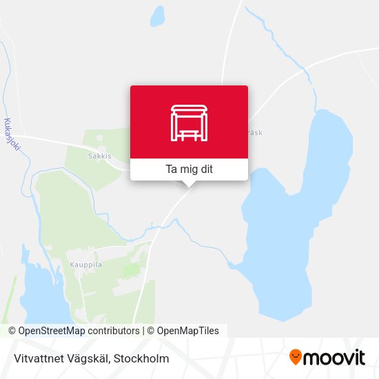 Vitvattnet Vägskäl karta