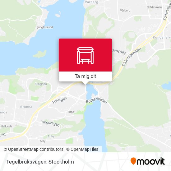 Tegelbruksvägen karta