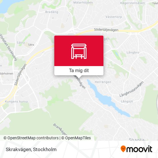 Skrakvägen karta