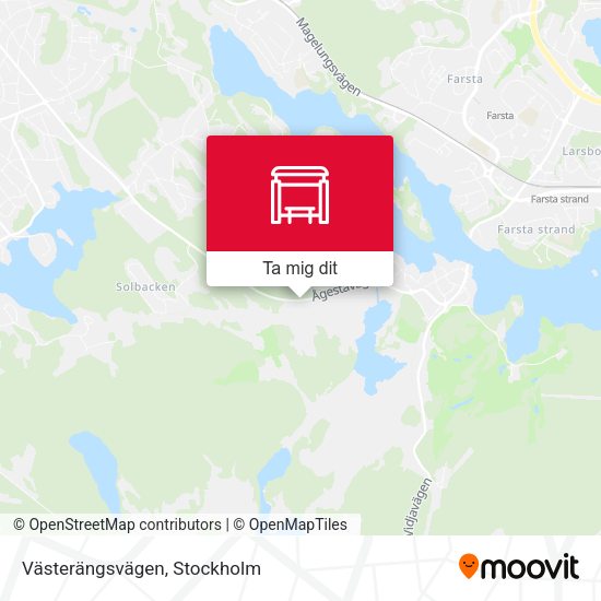 Västerängsvägen karta