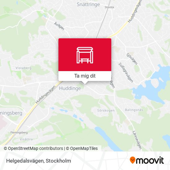 Helgedalsvägen karta