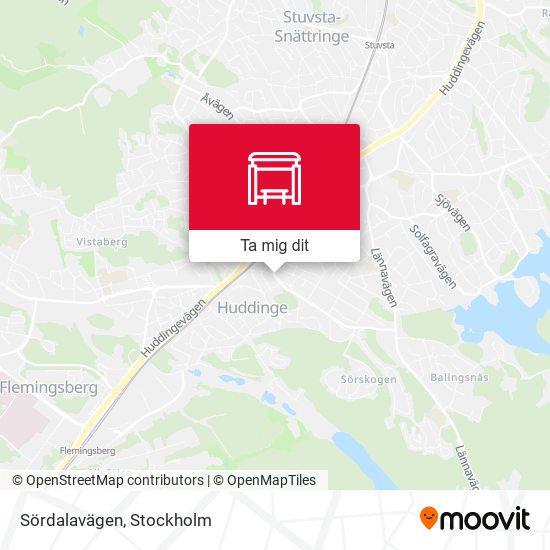 Sördalavägen karta