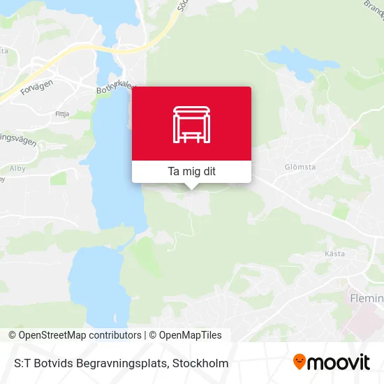 S:T Botvids Begravningsplats karta