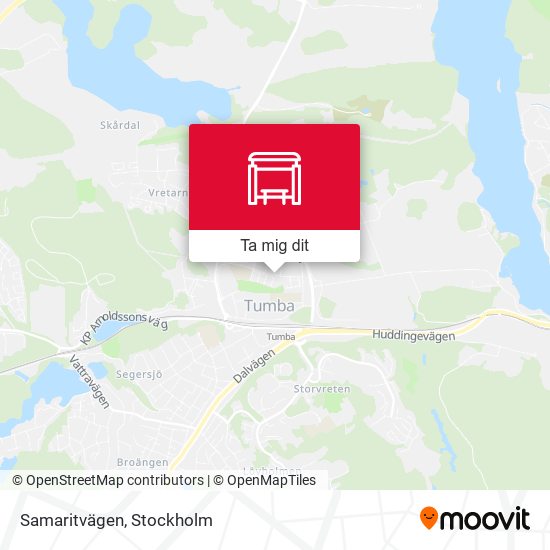 Samaritvägen karta